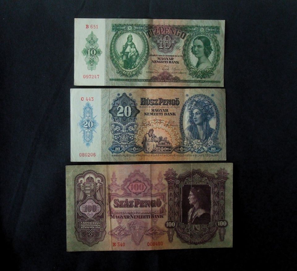 Für Sammler! 3 alte Banknoten Ungarn in München