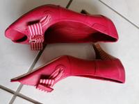 rote echt Leder Pumps Peeptoes von Mexx Gr.39 neu Nordrhein-Westfalen - Kerpen Vorschau