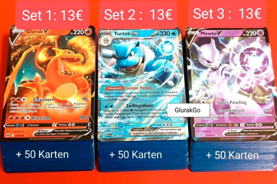 Pokemon Karten 50 100 200 Kinder Geschenk Geburtstag Ostern Evoli in Stuttgart