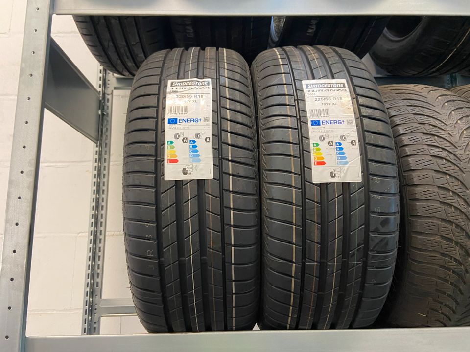 2x neue Sommerreifen 225/55R18 102Y XL Bridgestone in Freiberg