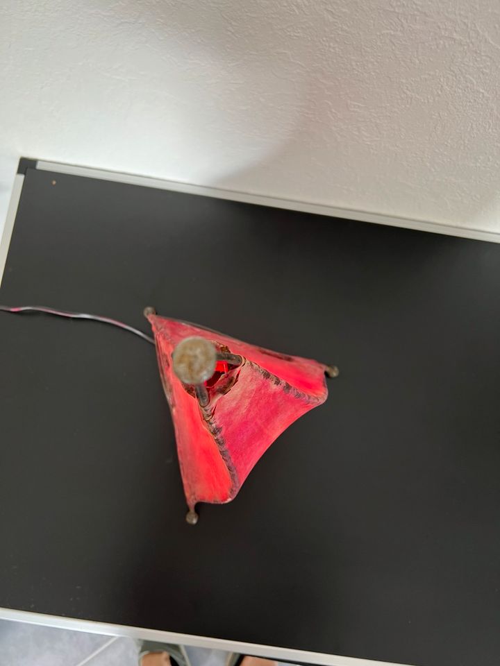 Marokkanische Lampe / Leder / rot / Marrakesch / Wohnzimmer in Siegen