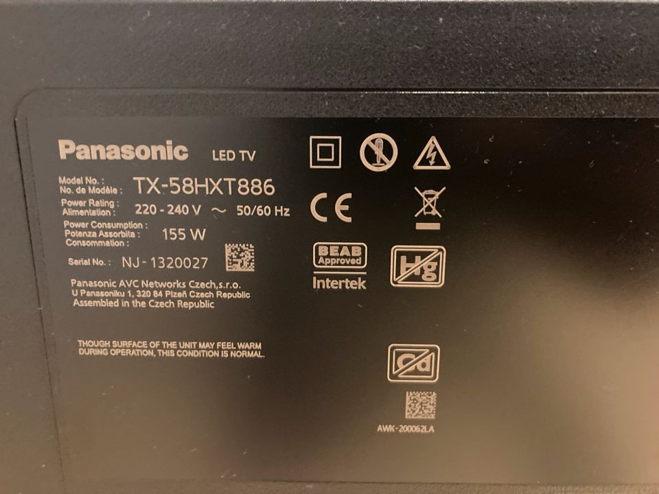 Fernseher Panasonic 58 Zoll in Ottersberg