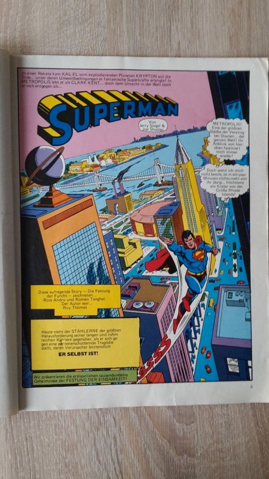 Superman 8.Sonderausgabe 1.Auflage Ehapa Verlag 1983 in Hameln