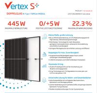 Trina Vertex S+ TSM-430Wp (BFR) DOPPELGLAS Modul Photovoltaik neu Nordrhein-Westfalen - Viersen Vorschau