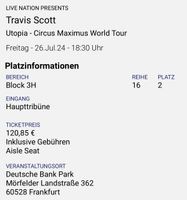 Travis Scott 26.07. Frankfurt Nordrhein-Westfalen - Mönchengladbach Vorschau