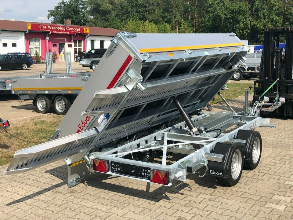 ✅ Eduard e-Kipper 3-Seiten 2700 kg 311x160x30 cm Rampen 63 S in Schöneiche bei Berlin