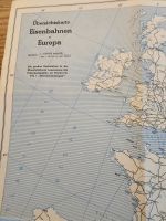 Alte Landkarte Übersichtskarte Eisenbahnen in Europa Nordrhein-Westfalen - Korschenbroich Vorschau