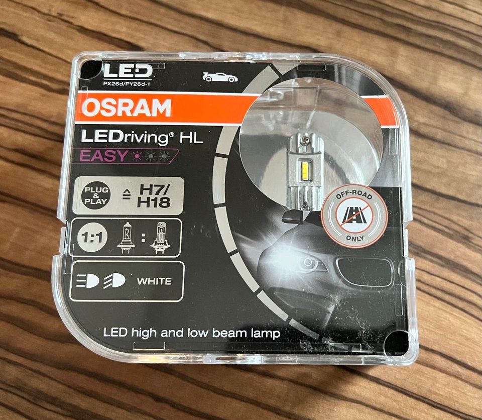 Osram LEDriving HL EASY H7/H18 - NEU in Odelzhausen