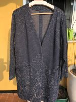 Ulla Popken Selection Jacquard Blazer Jacke blau gold metallic Niedersachsen - Nörten-Hardenberg Vorschau