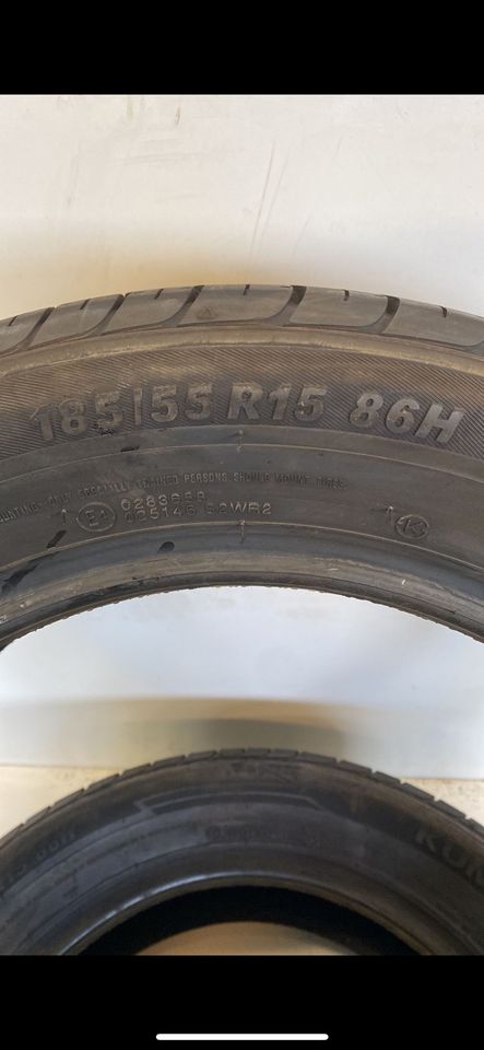 Sommerreifen 2x 185 55 15 86H Kumho in Lohra