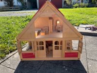 Puppenhaus Holz mit Möbeln und Puppen Bayern - Fischen Vorschau