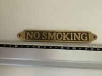 massives Messingschild "NO SMOKING" 14 cm Breit Wandsbek - Hamburg Marienthal Vorschau