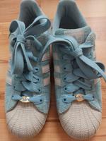 Adidas ⭐ Superstar ⭐ Cord ⭐ hellblau ⭐ Gr. 40 2/3 ⭐ COOL! ⭐ Brandenburg - Ludwigsfelde Vorschau