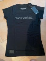 T-Shirt Damen, Frankfurtliebe, schwarz, Nieten, Gr M Frankfurt am Main - Bornheim Vorschau