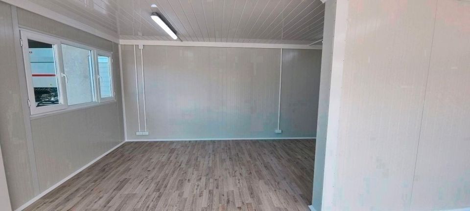 36 m² Nutzfläche: Doppelcontaineranlage für flexible Einsatzbereiche - Baucontainer Bürocontainer Wohncontainer - Schlüsselfertige Container günstig kaufen & finanzieren - Garantie - Ratenzahlung in Hannover