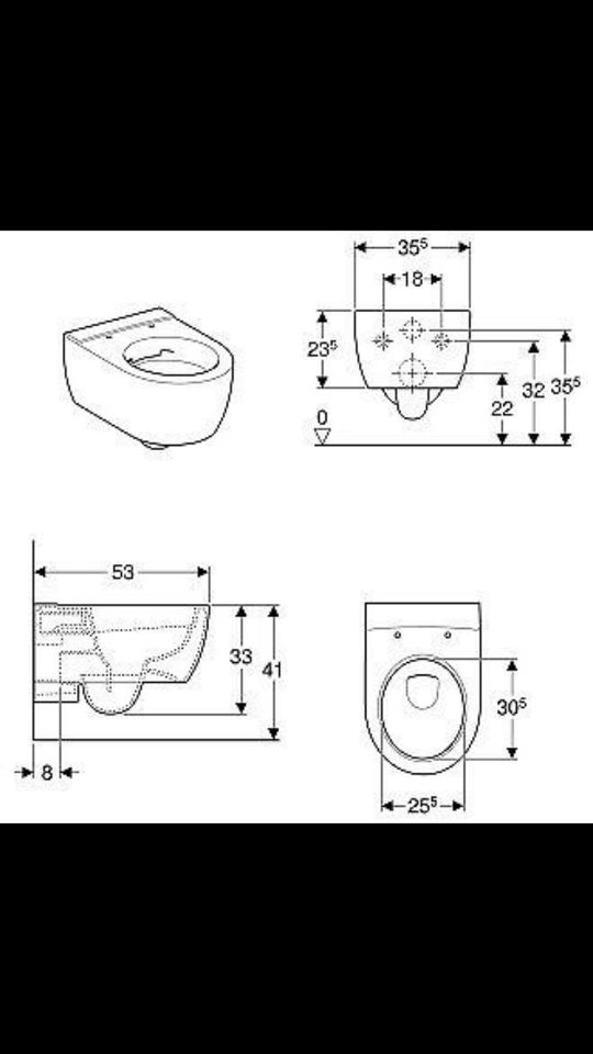 GEBERIT ICON WC SPÜLRANDLOS INCL. DECKEL NEU in Herne