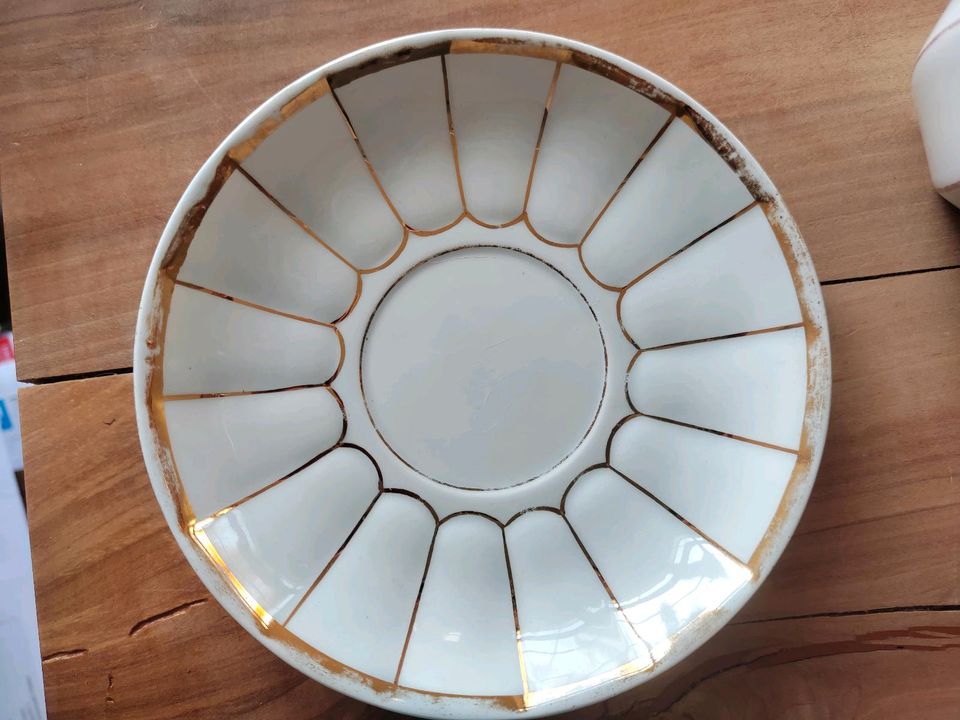 Konvolut Biedermeier Kannen, Tasse, Schramberg/ Villeroy Boch, an in Augsburg