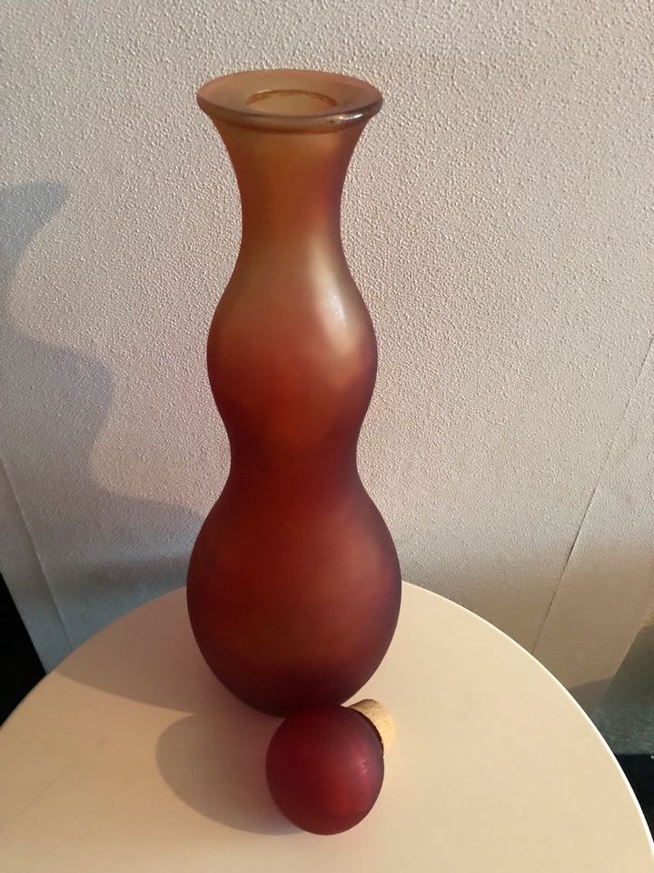 Schwere Glas Vase in schöner Form in Hardthausen