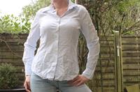 Gestreifte Basic Bluse, Hemd blau weiß, Streifen, Benetton Gr. 36 Nordrhein-Westfalen - Haan Vorschau