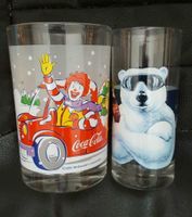 2x Coca Cola Glas / Eisbär und Ronald McDonald im Auto Sammler Bayern - Grettstadt Vorschau