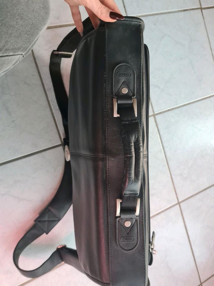 Dell Laptoptasche Notebooktasche schwarz leder in Nidderau