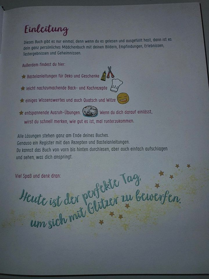 Dein Mädchen Buch zum ausfüllen Teenager Rätsel Rezepte DIY in Cloppenburg