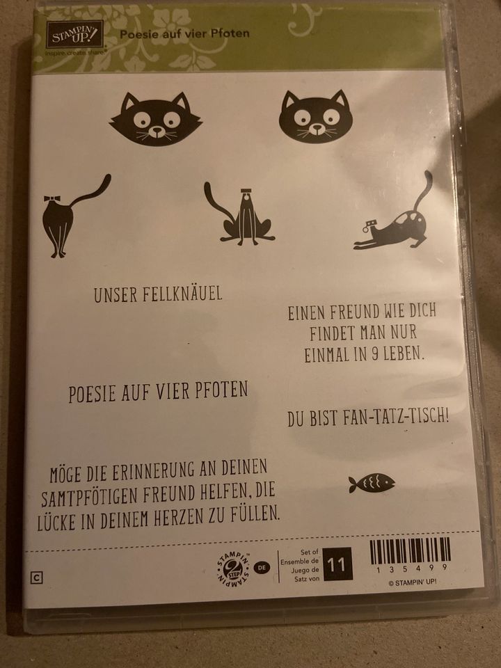 Stampin up Poesie auf vier Pfoten Katze Tiere rar in Gersthofen