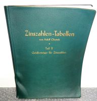 Adolf Okwiek - Zinszahlen-Tabellen Teil II Friedrichshain-Kreuzberg - Friedrichshain Vorschau