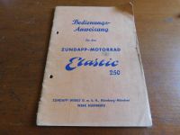 Original Bedienungsanleitung Zündapp DB Elastic 250 Niedersachsen - Achim Vorschau