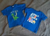 2 x T-Shirt 104 | Dino Dinosaurier | drei 3 | blau Neumünster - Warder Vorschau