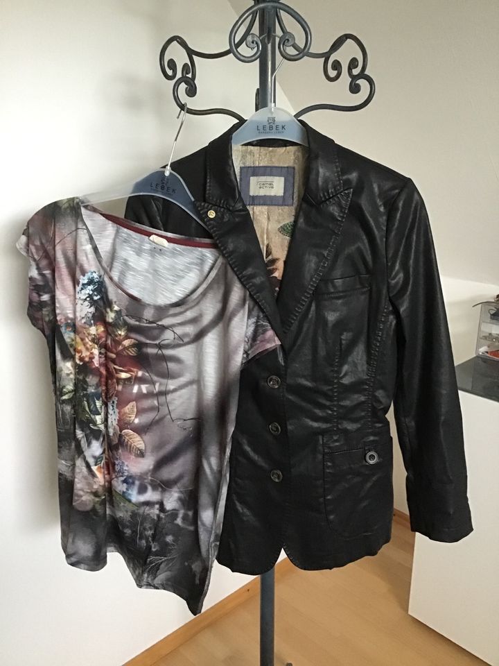 Blazer von Camel, Größe 40/42, schwarz, inkl. Shirt in Geldern