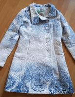 Mantel von Desigual, Gr. 40, weiß mit blau, florales Muster Hessen - Künzell Vorschau