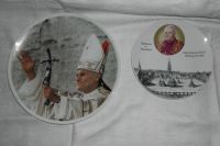 Papst Johannes Paul II, zwei Andenkenteller, u.a. Papstbesuch 80 Thüringen - Mellingen Vorschau