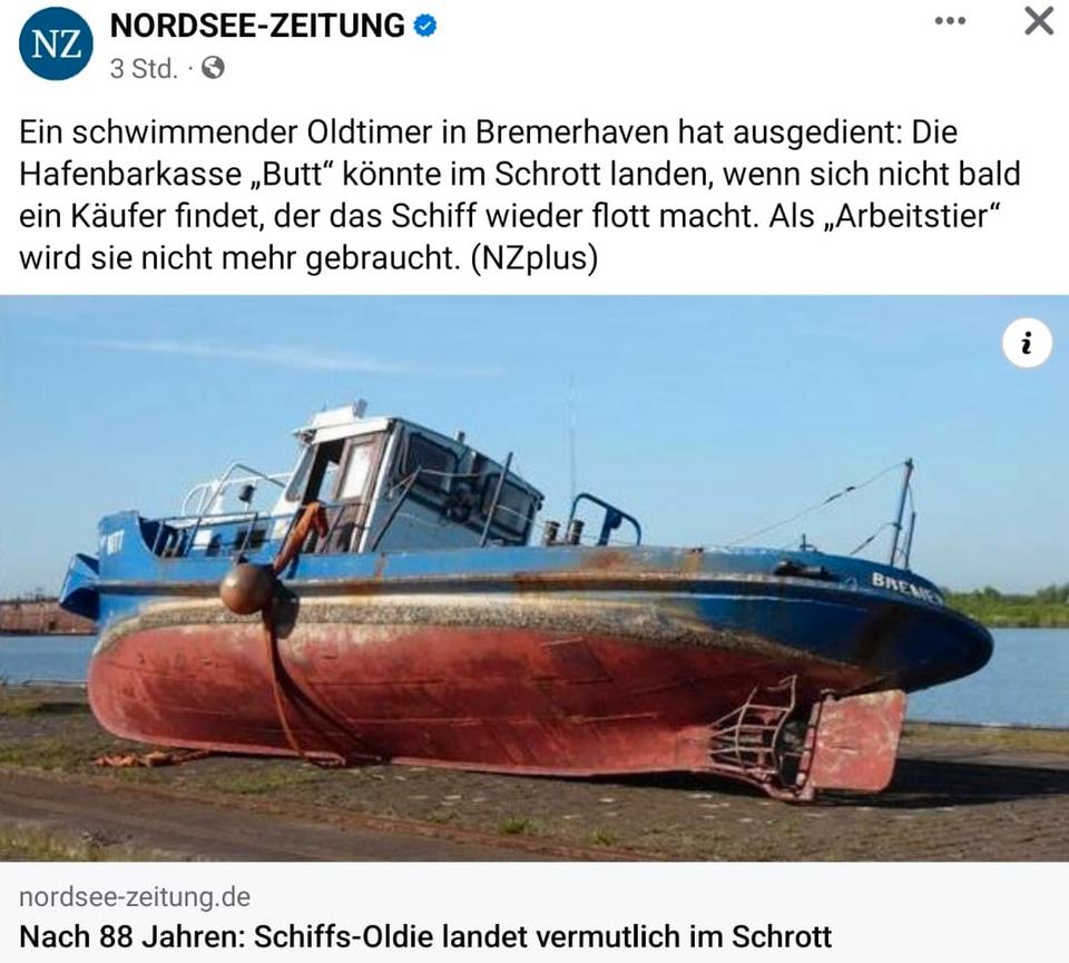 Schlepper,Schiff, Tug,,fahrfertig, Deutz Motor generalüberholt, in Haselau