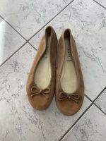 Echt Leder Ballerinas in beige/braun Berlin - Wilmersdorf Vorschau