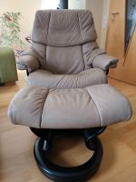 Stressless Sessel Reno L Ledersessel Hocker Bayern - Fahrenzhausen Vorschau