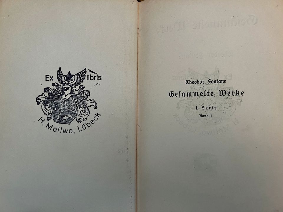 Theodor Fontane - gesammelte Werke 1. Serie 1905-1908 - komplett in Lübeck