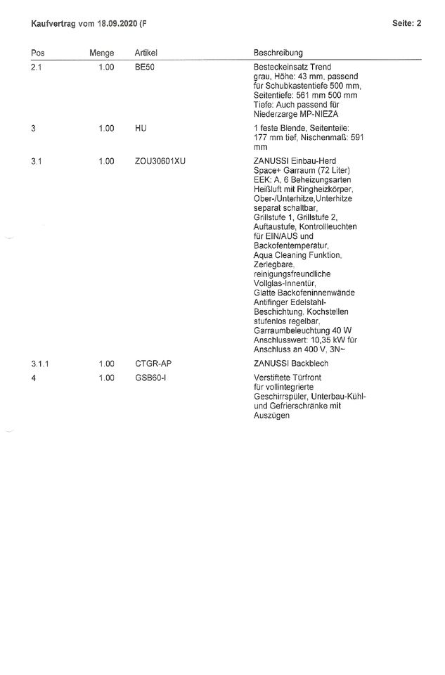 Küche von Nobilia, weiß/anthrazit,4 Jahre alt, sehr guter Zustand in Horn-Bad Meinberg