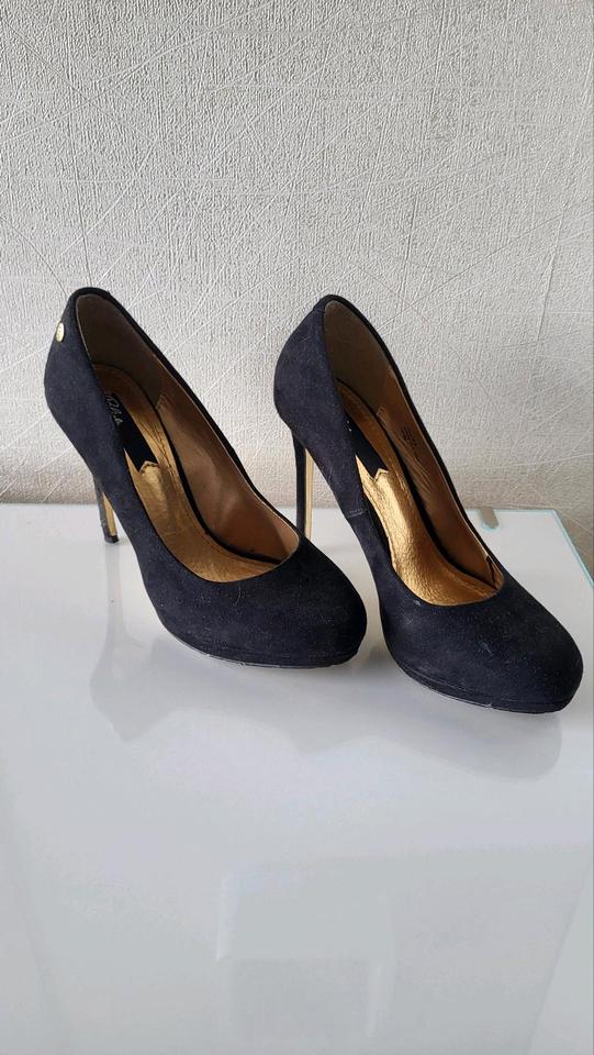 High Heels Pumps Blink Größe 38 Damenschuhe schwarz gold in Osterburken