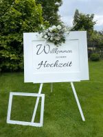 WILLKOMMENSSCHILD inkl weißes Blumengesteck Hochzeit Geburtstag Niedersachsen - Hatten Vorschau