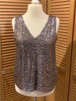 C&A Paillettentop, Silber-grau, Gr42, NEU Berlin - Treptow Vorschau