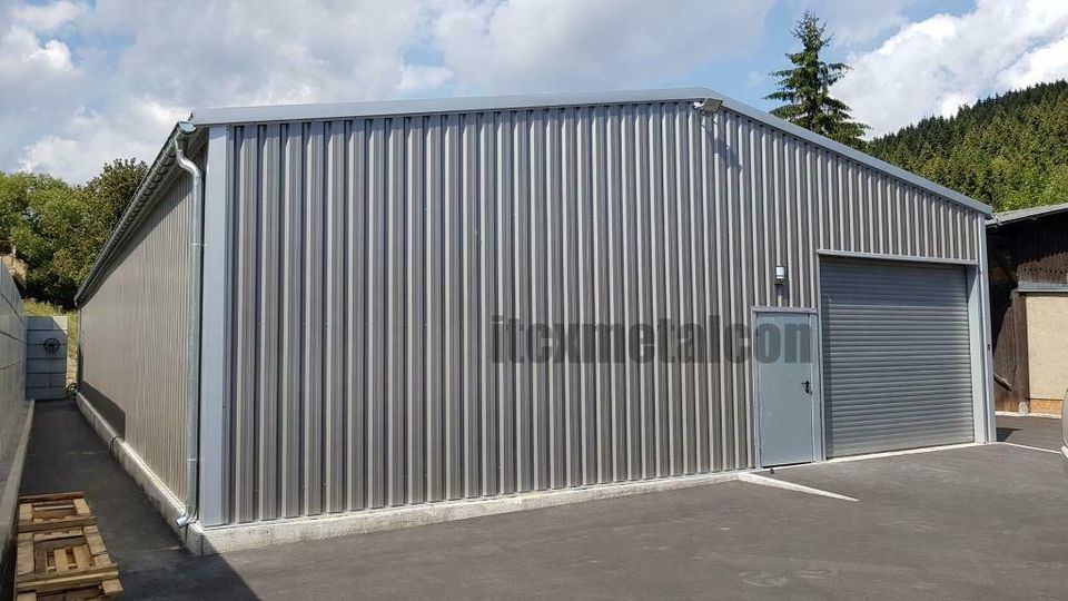 8x20x5m Isolierte Stahlhalle - TIR Garage Werkstatt Halle NEU ! in Karlsruhe