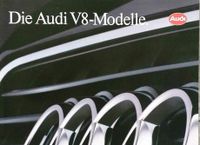 Audi V8, V8 Exklusiv und V8L Prospekt 1991 Thüringen - Ziegelheim Vorschau