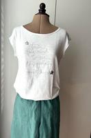 weißes Damen T-Shirt mit silberner Stickerei, Gr. L Dortmund - Hörde Vorschau