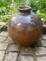 Große Steingut Vase Boden Vase braun gemustert H 40cm Nordrhein-Westfalen - Leverkusen Vorschau