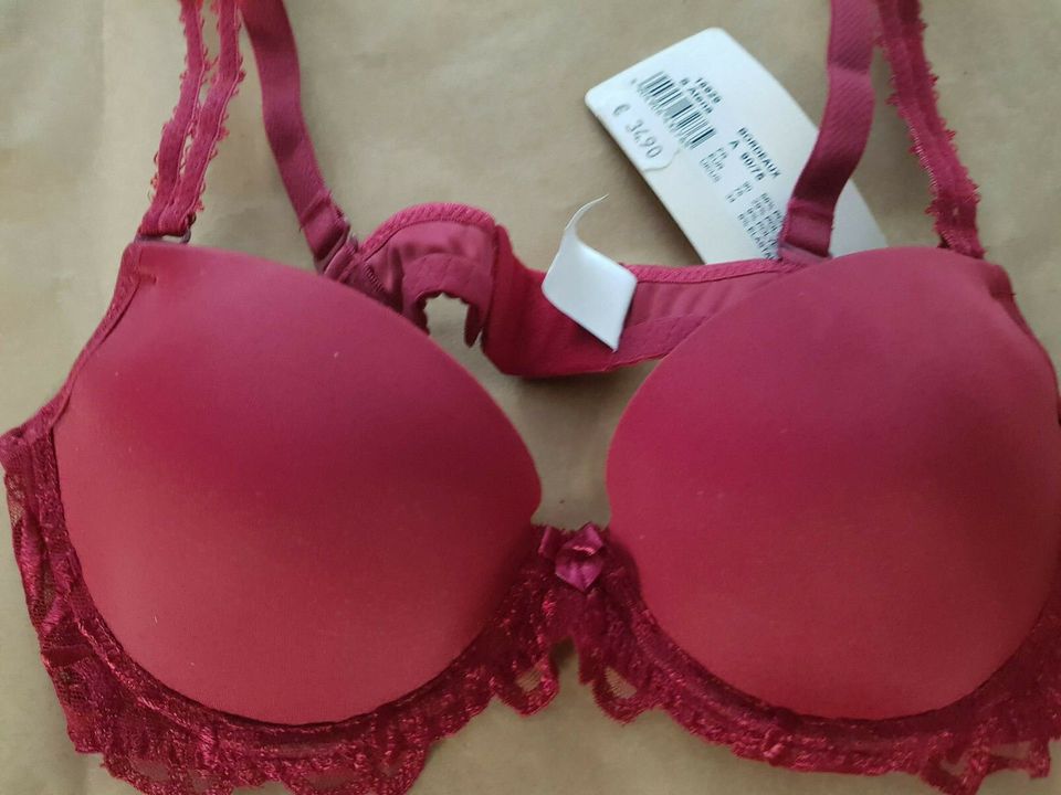 Damen BH Corin Lingerie Atena Größen 75A bis 85B in Bordeaux Neu in An der Rhumequelle