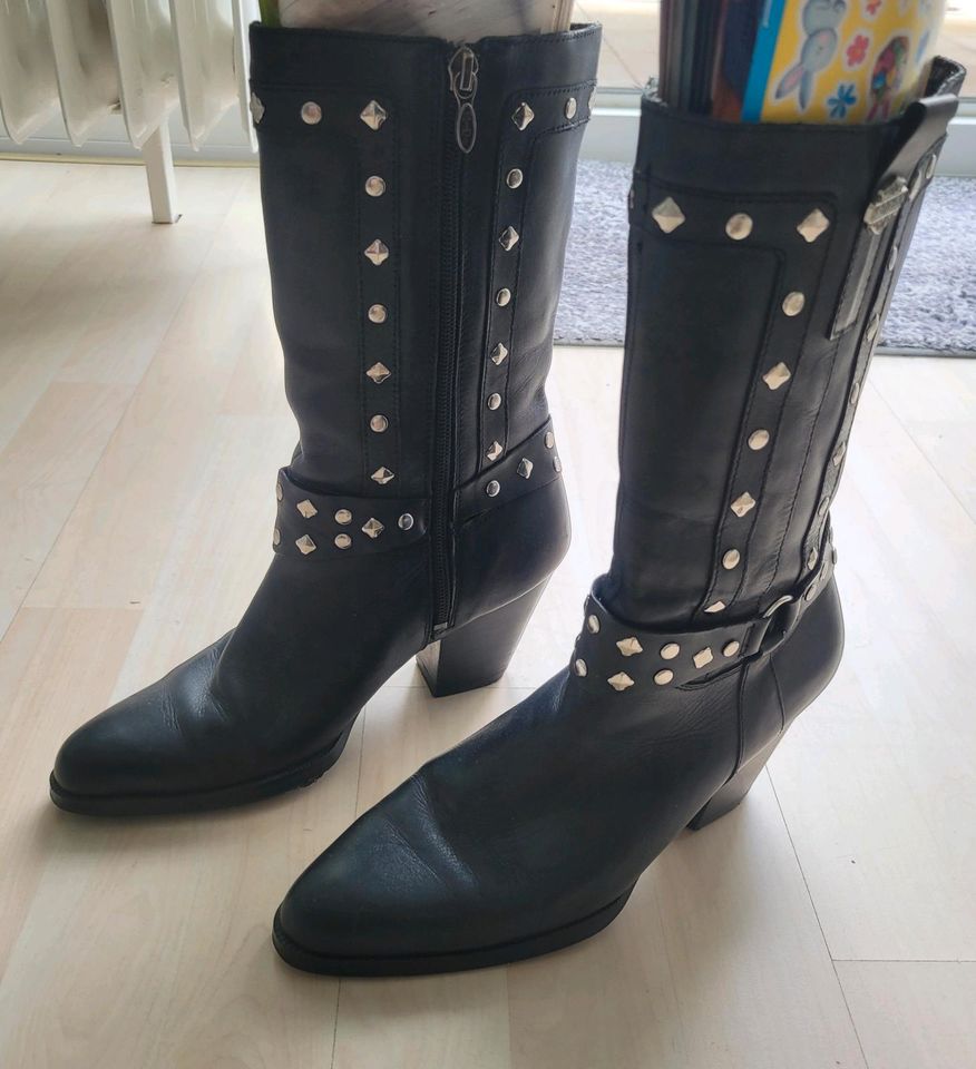 HARLEY DAVIDSON STIEFEL/STIEFELETTEN SCHWARZ LEDER in Hagen