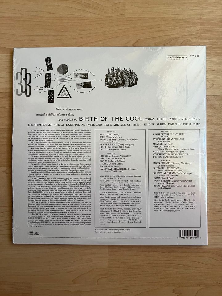 Miles Davis „Birth of the Cool“ LP Vinyl baker John session jazz in München
