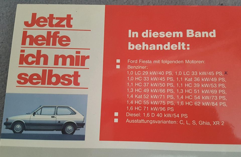 Reparaturbuch "Jetzt helfe ich mir selbst"  Ford Fiesta bis 1989 in Germering