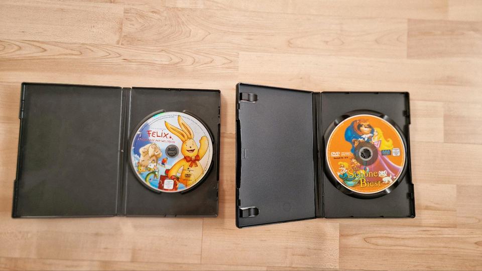 Die Schöne und das Biest + Felix Ein Hase auf Weltreise  DVDs in Großpösna